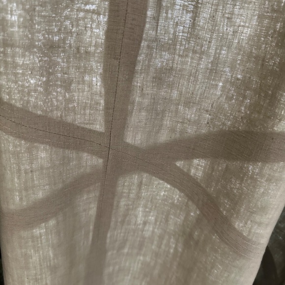 ANN TAYLOR 100% GREEN LINEN DIAGONALLY CONSTRUCTED SKIRT-NWT/SIZE 14 - Picture 2 of 9